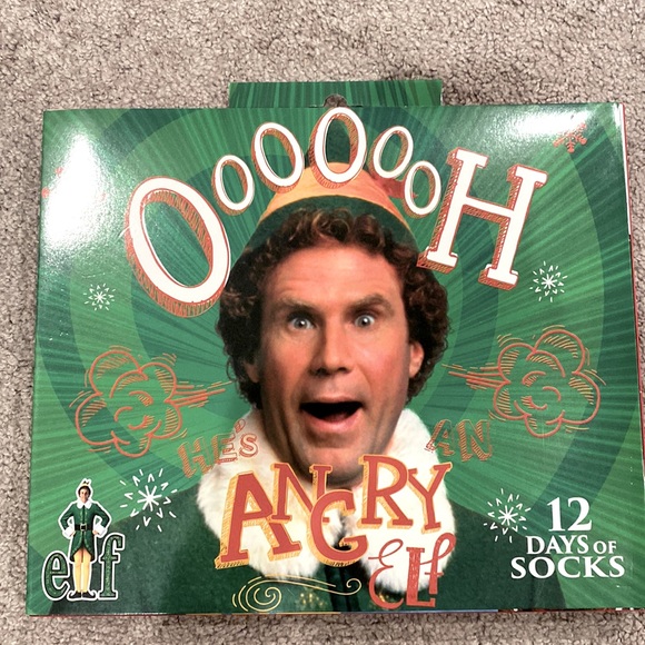 ELF Other - NEW 🎄 Christmas ELF Movie 12 Days Of Socks Advent Calender Box